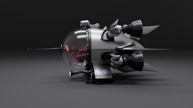 A tiny spaceship
